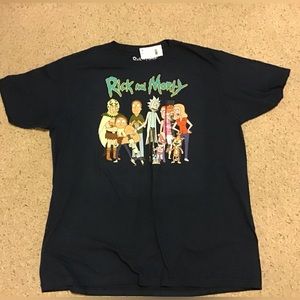 RICK & MORTY GRAPHIC TEE TOP SHIRT MENS NWT XL NAVY
